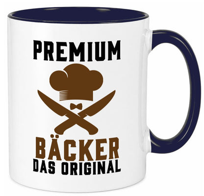 Premium Bäcker das Orginal Humor Geschenkidee Tasse