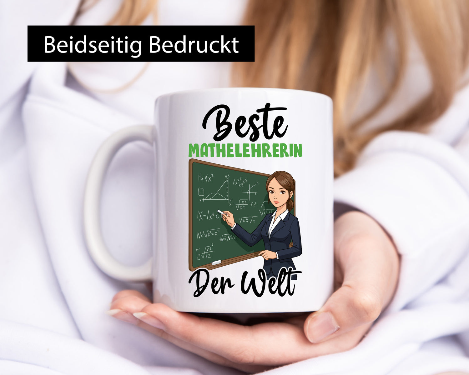 Beste Mathelehrerin | Lehrer Mathe v2 lustig Humor Geschenkidee Geschenk Tasse