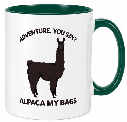 Adventure, Alpaca | Humor Geschenkidee Tasse