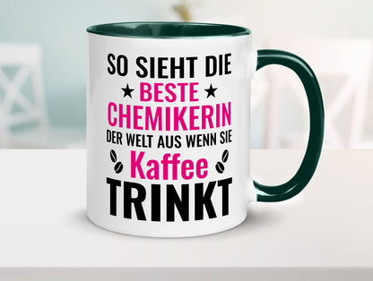 Kaffee trinkt: Chemikerin | Chemie Labor Geschenkidee Humor Tasse