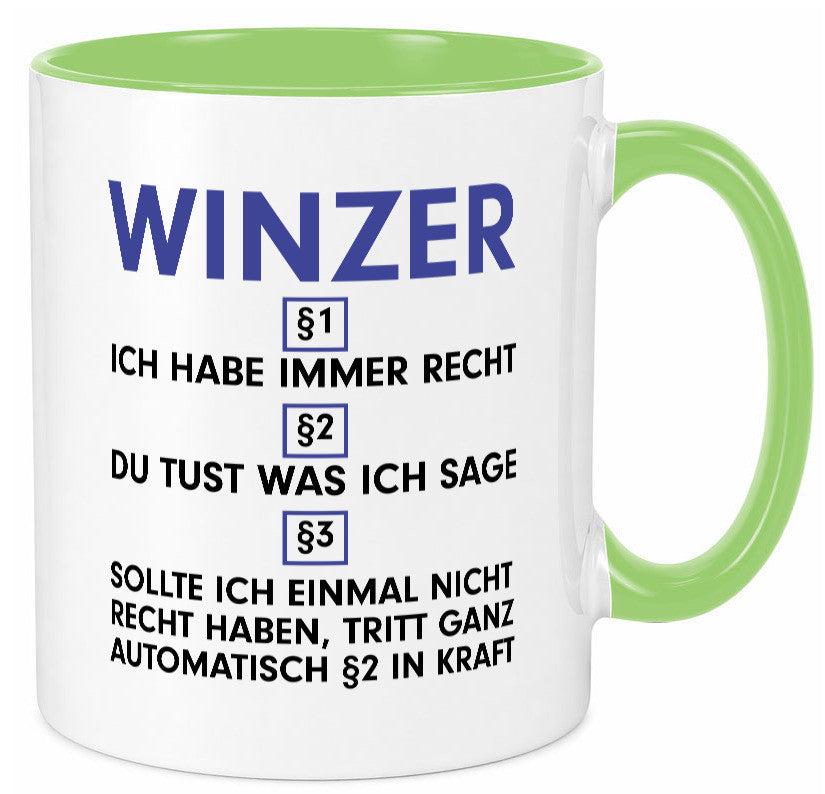 Ich habe immer Recht Winzer | Weinbauer Wein lustig Humor Geschenkidee Geschenk