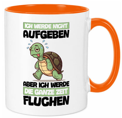Ich geb nicht auf werde aber fluchen | Schildkröte Joggen v2 Humor Geschenkidee