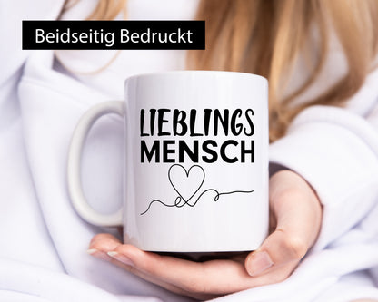 Lieblingsmensch Geschenkidee Humor Tasse