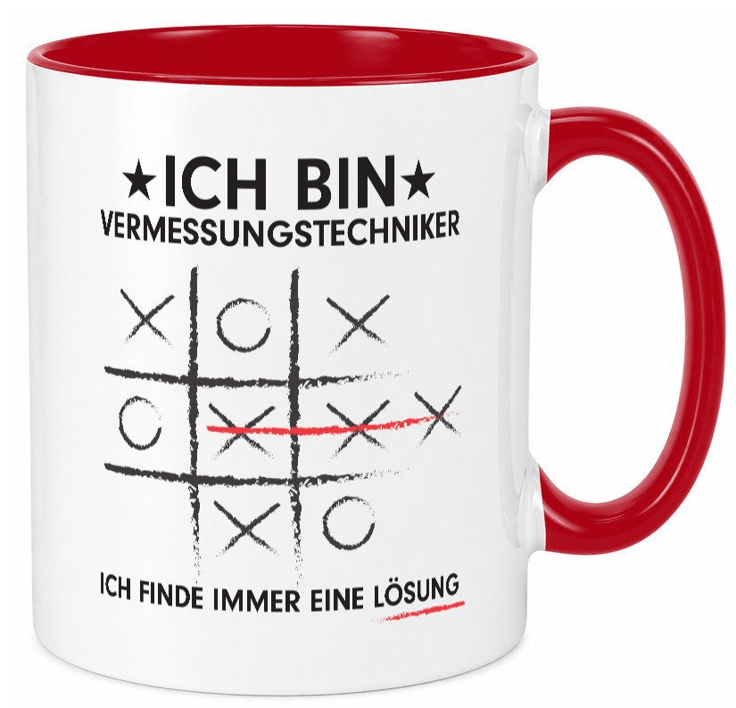 Löse Probleme: Vermessungstechniker | Techniker v3 Geschenk Humor Geschenkidee Tasse