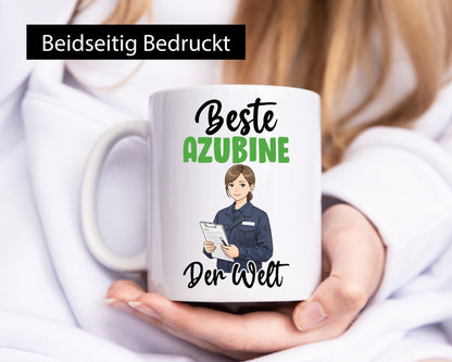 Beste Azubine | Ausbildung Lehre Lehrling v2 Humor Geschenkidee Tasse