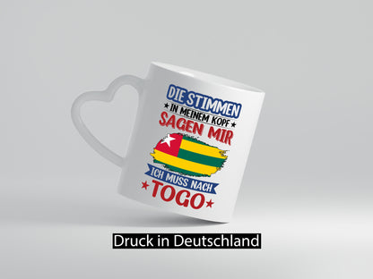 Togo | Urlaub Stimmen in meinem Kopf Traumland Humor Geschenkidee Tasse