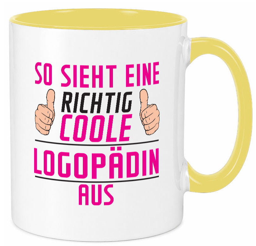 Richtig Coole Logopädin | Sprachtherapie Humor Geschenkidee Tasse