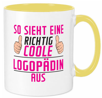 Richtig Coole Logopädin | Sprachtherapie Humor Geschenkidee Tasse