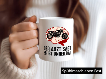 Der Arzt sagt es ist unheilbar | Motorrad Geschenk Humor Geschenkidee lustiger
