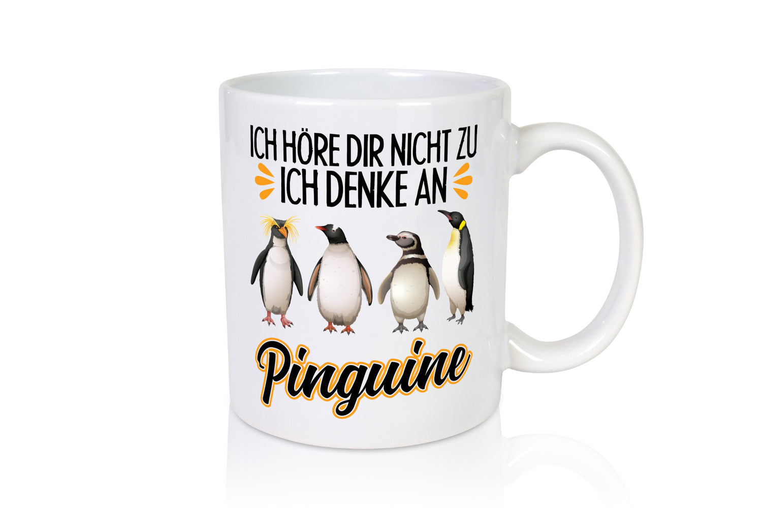 Ich denke an Pinguine Geschenkidee Humor Tasse