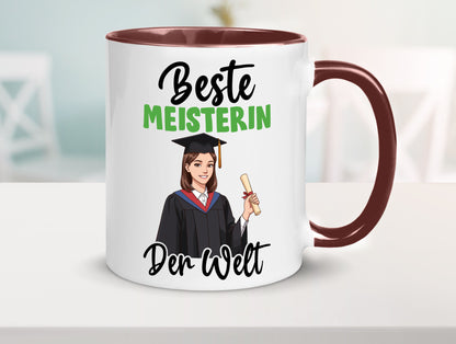 Beste Meisterin | Meisterbrief v2 Geschenk Humor Geschenkidee lustiger Spruch