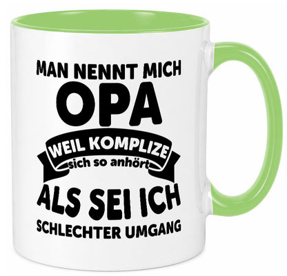 Nenn mich Opa, Komplize schlechter Umgang | Opa Witz Geschenk Familie