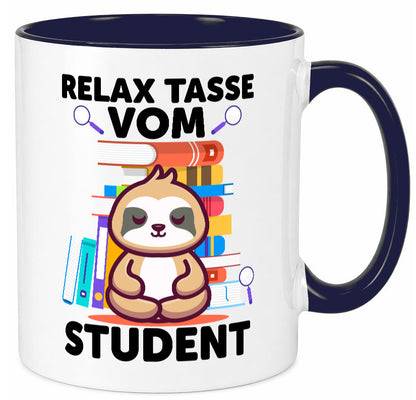 Relax Tasse: Student | Universität Uni Studium lustiger Spruch Geschenk Humor