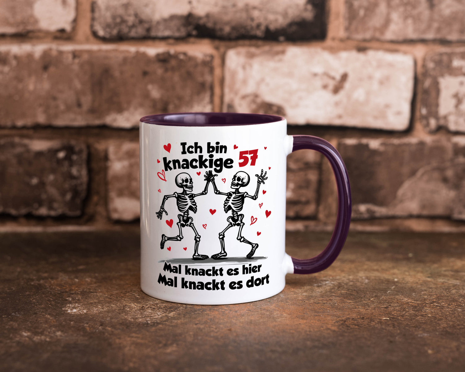 57. Geburtstag | Knackige 57 Ich bin alt lustig Geschenkidee Geschenk Tasse