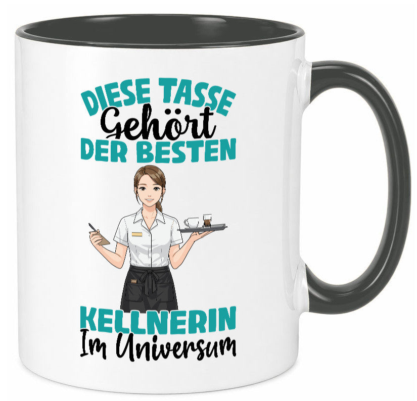 Im Universum: Kellnerin | Beruf kellnern Bedienung Geschenkidee Arbeit Kollegen