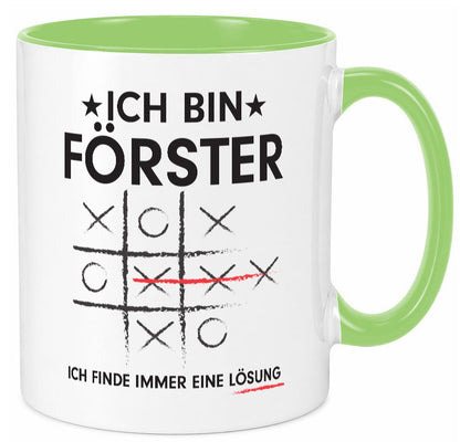 Lösung finden: Förster | Forst Arbeit v2 lustiger Spruch Geschenk Kollegen Büro Tasse