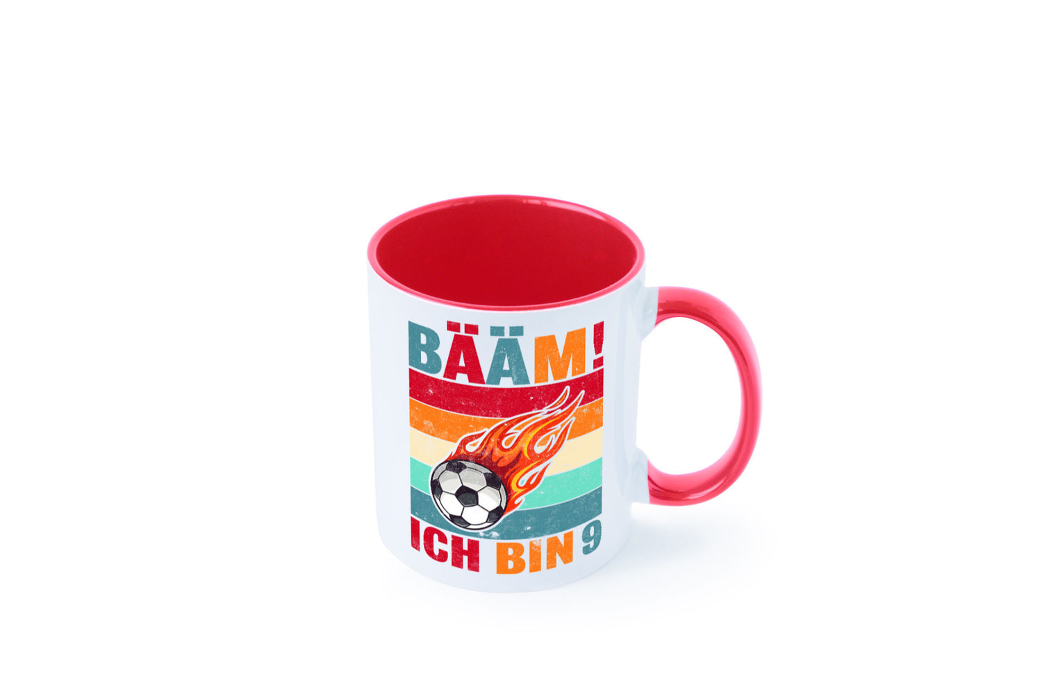 9. Geburtstag | Bääm ich bin 9 Fußball Geschenkidee Humor Tasse