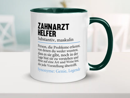 Zahnarzthelfer | Spruch Humor Zahnmedizin Geschenkidee Tasse