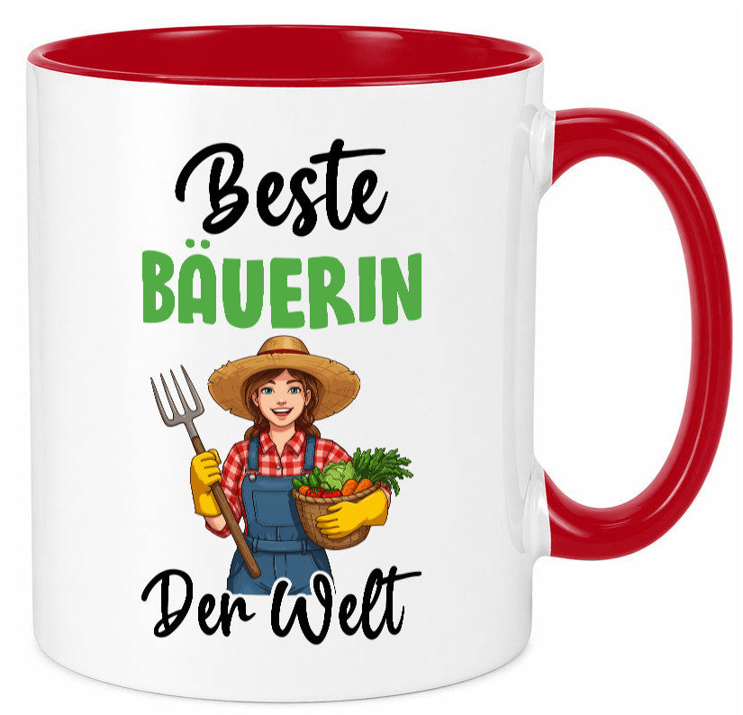 Beste Bäuerin | Bauernhof Landwirtschaft v2 Humor Geschenkidee Tasse