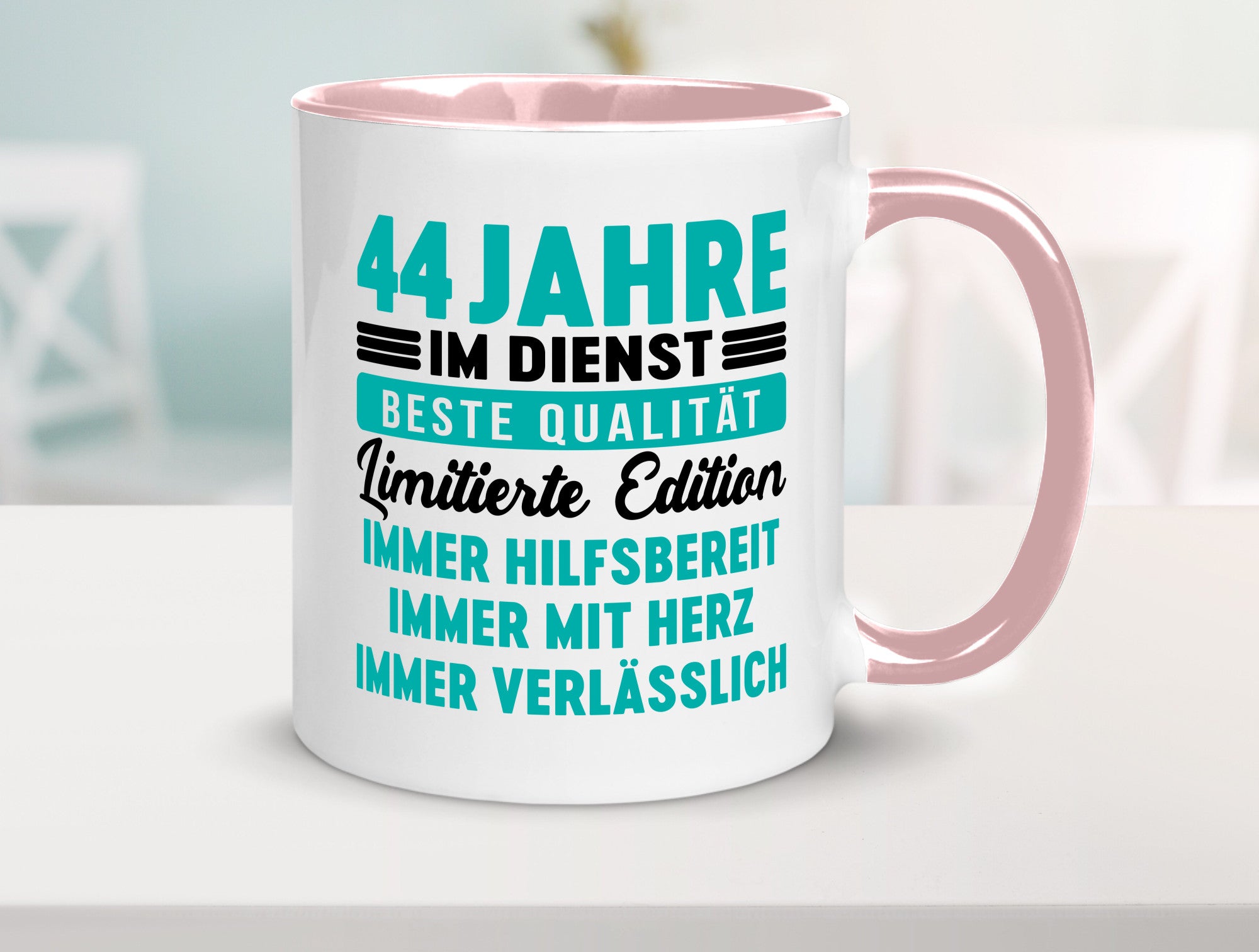 44 Jahre im Dienst | Jubiläum Arbeit v5 lustig Kollegen Büro Geschenk Tasse