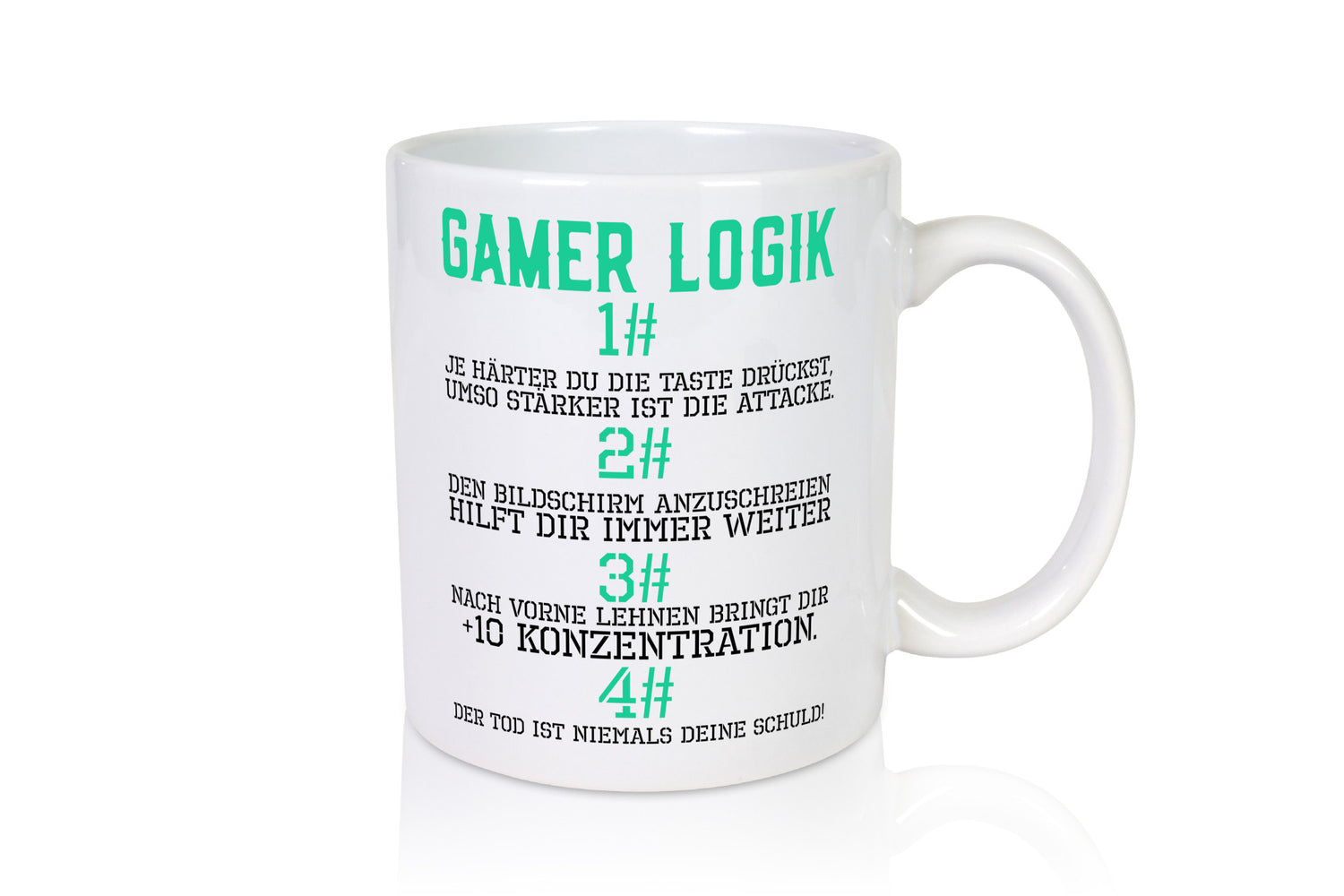 Gamer Logik | Gaming Regeln Zocker PC Nerd Freunde Humor Geschenkidee Tasse