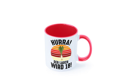 Hurra der lauch wird 18 | 18. Geburtstag Ehrentag lustiger Spruch Geschenk