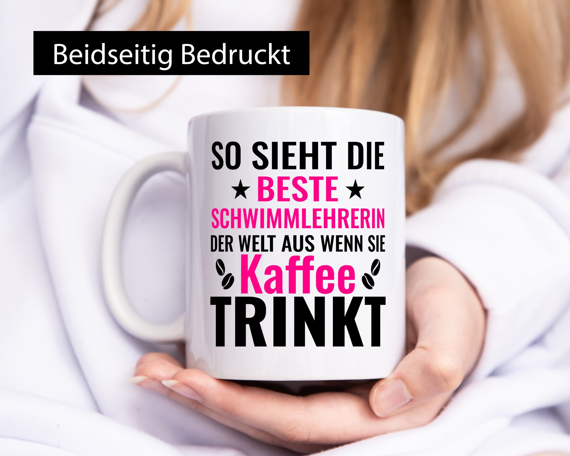 Kaffee trinkt: Schwimmlehrerin | Schwimmen Lehrer Geschenkidee Humor Tasse