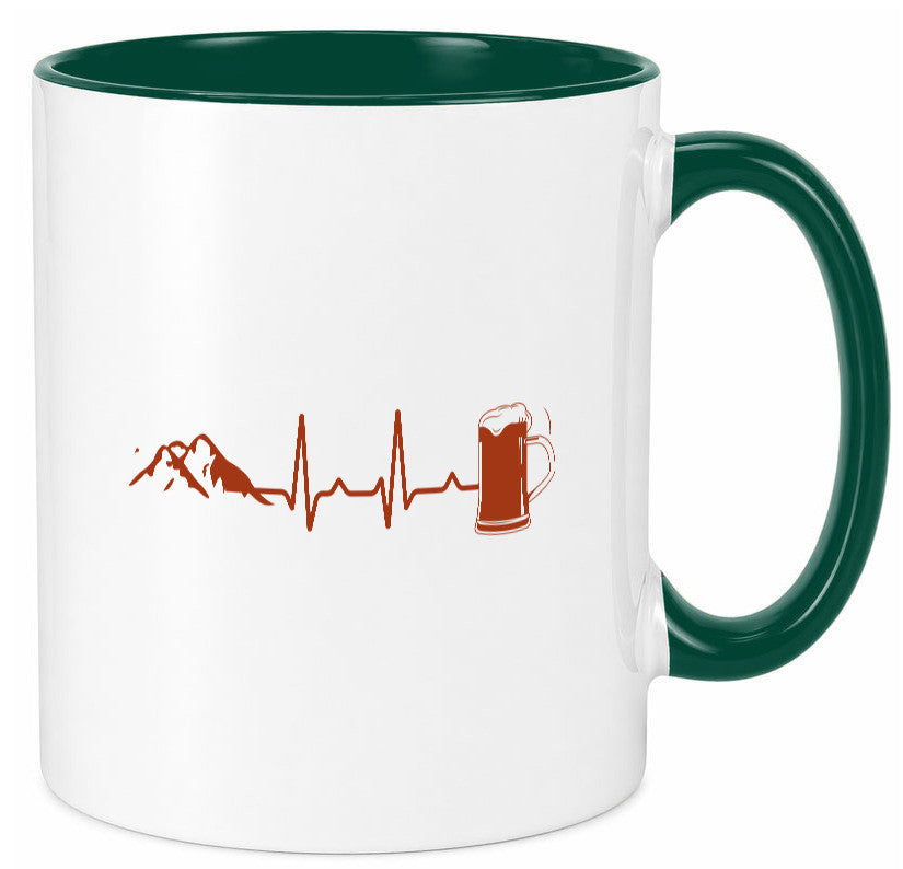 Berge und Bier | Wandern Wanderer Biertrinken Geschenkidee Humor Tasse