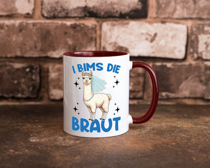 I Bims die Braut | Lama JGA Hochzeit lustig Humor Geschenkidee Geschenk Tasse