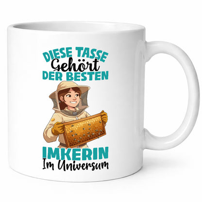 Im Universum: Imkerin | Imkerei Geschenkidee Humor Tasse