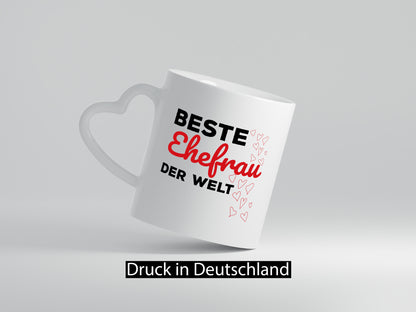 Beste Ehefrau | Ehe Tasse Hochzeitstag Romantik lustiger Spruch Geschenk