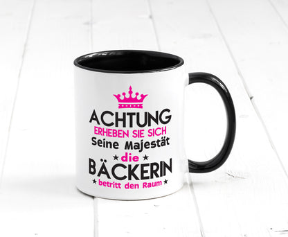 Seine Majestät Bäckerin | Bäckerei Frauen Backen Humor Geschenkidee Tasse