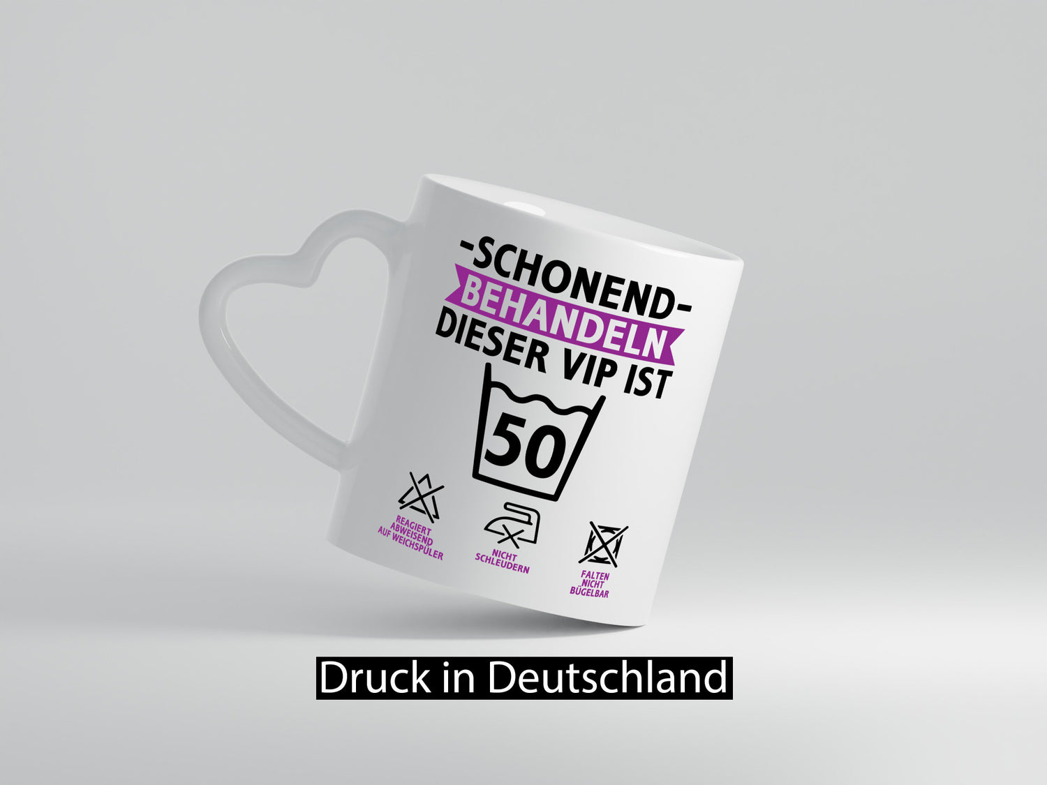 50 Geburtstag | schonend behandeln Jahre v2 Humor Geschenkidee Tasse