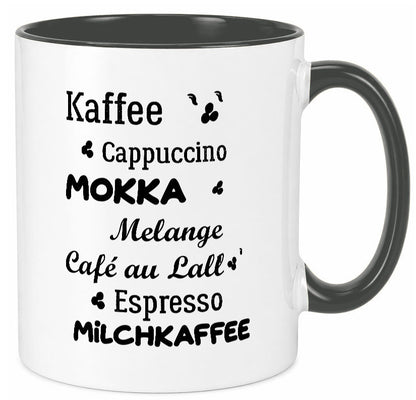 Kaffee | Milchkaffee Cappuccino Geschenk Humor Geschenkidee lustiger Spruch Tasse