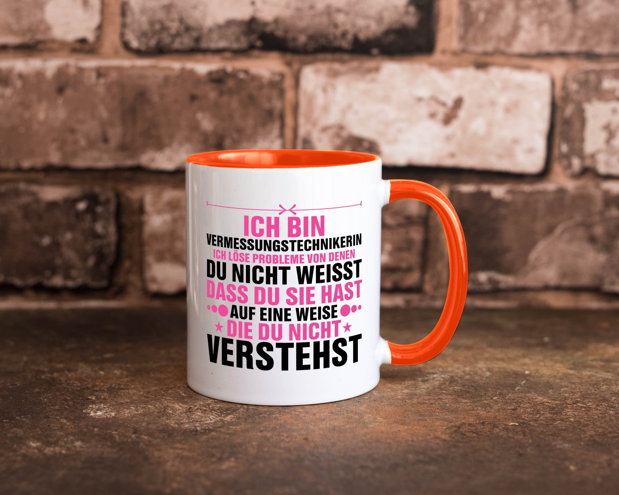 Löse Probleme: Vermessungstechnikerin | Techniker Geschenkidee Humor Tasse