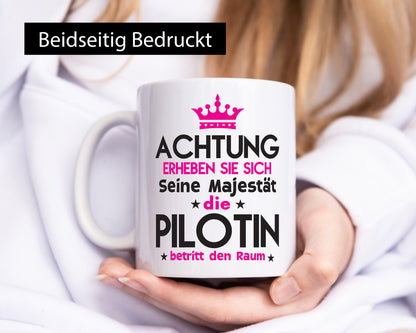 Seine Majestät Pilotin | Definition Piloten lustiger Spruch Geschenk Humor