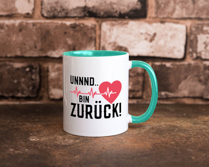 Bin zurück | Herzschlag Reanimation Puls Arzt Klinik Geschenk Humor