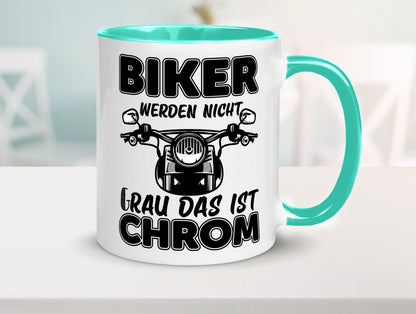 Biker werden nicht grau | Motorrradfahrer Tasse Humor Geschenkidee