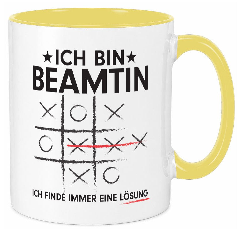 Lösung finden: Beamtin | Verbeamtung Dienst v2 lustiger Spruch Geschenk Humor Tasse