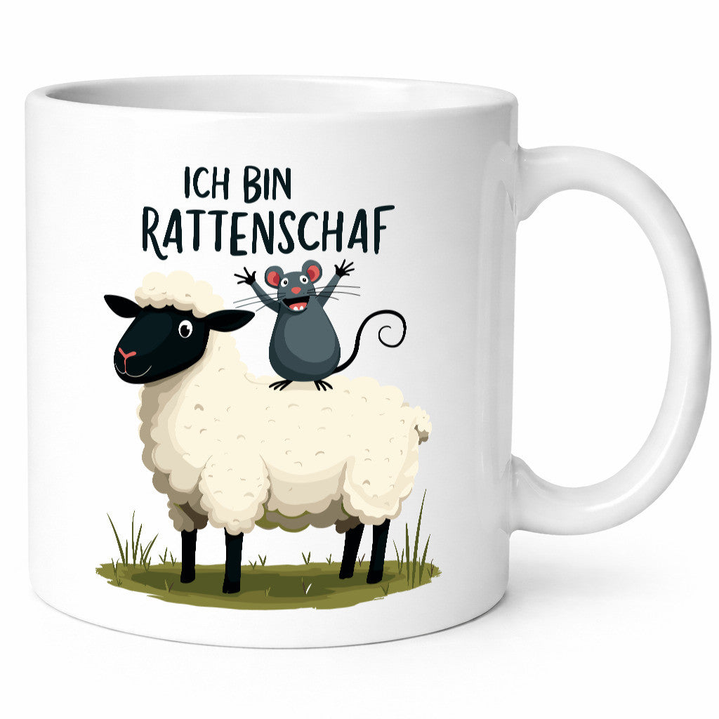 Ich bin Rattenschaf | Wortspiel Schafswolle schäftschen v2 lustiger Spruch