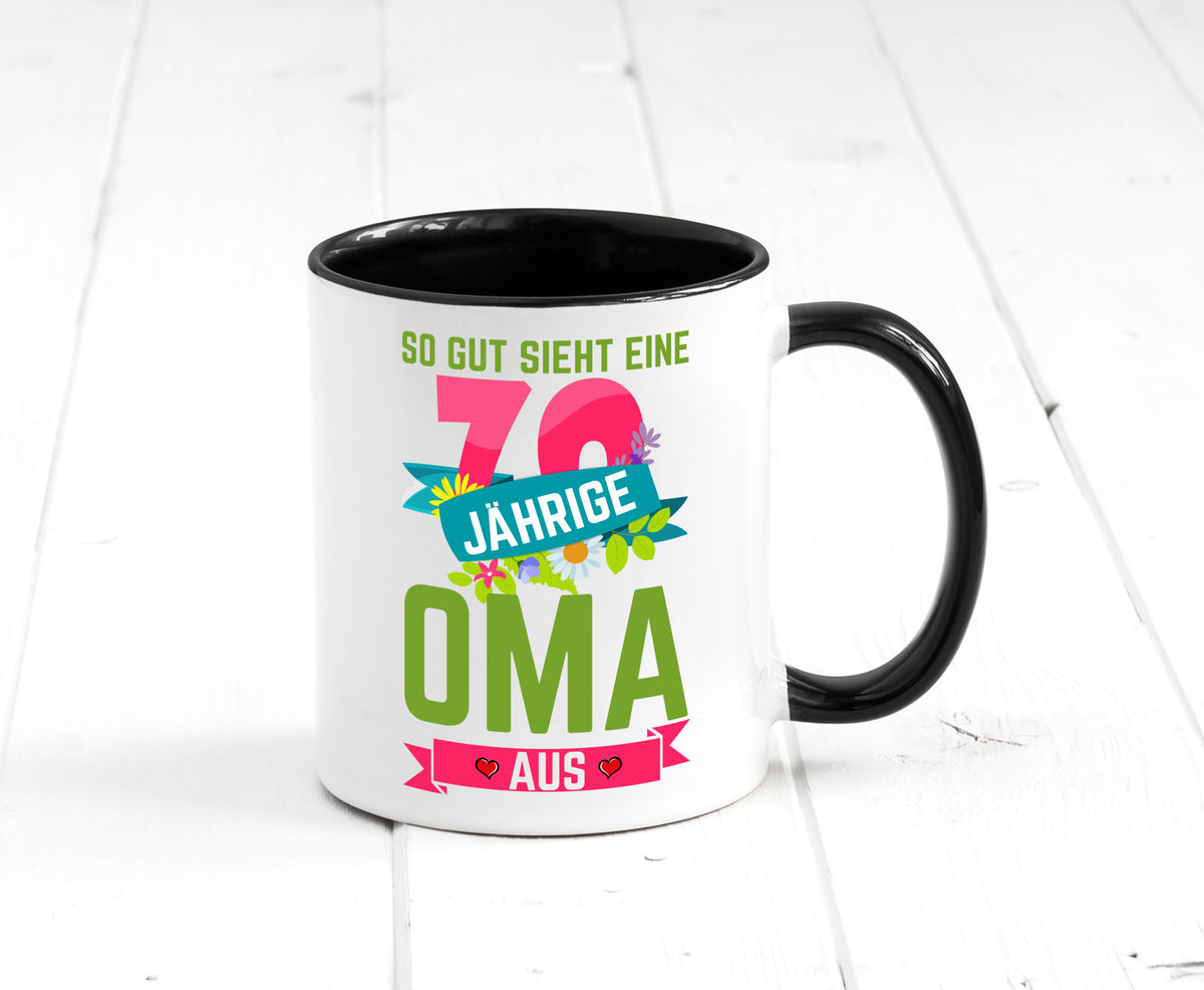 70. Geburtstag | 70 Jährige Oma Großmutter Geschenkidee Familie Humor Tasse