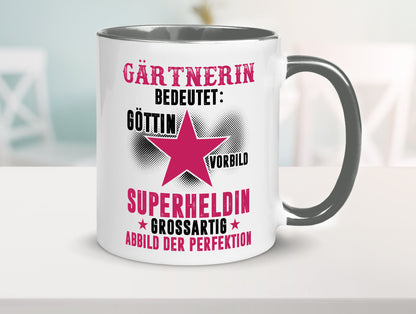 Bedeutung von Gärtnerin | Gartenbau lustiger Spruch Geschenk Humor Geschenkidee Tasse