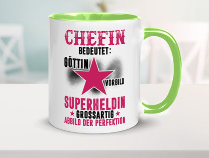 Bedeutung von Chefin | Führungskraft Vorgesetzte Geschenk Arbeit Kollegen Büro