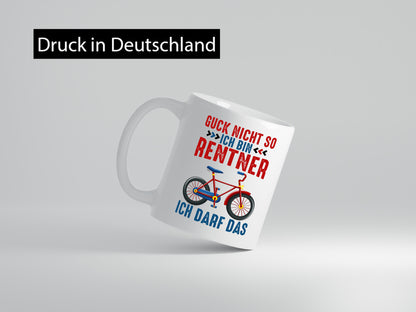 Guck nicht so ich bin Rentner | Ruhestand E-Bike v2 Geschenkidee Jubiläum Humor