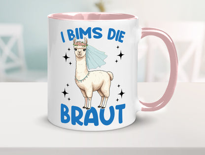 I Bims die Braut | Lama JGA Hochzeit lustig Humor Geschenkidee Geschenk Tasse