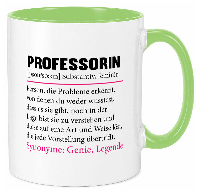 Professorin | Uni Beruf Universität Spruch Prof v2 lustiger Geschenk Arbeit Tasse