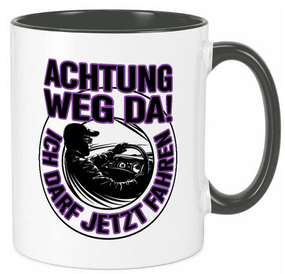 Achtung weg da ich darf jetzt Fahren | Führerschein lustig Humor Geschenkidee