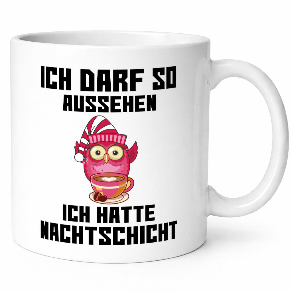 Nachtschicht Eule | Spruch Arbeit müde Nachtjob Geschenkidee Kollegen Büro