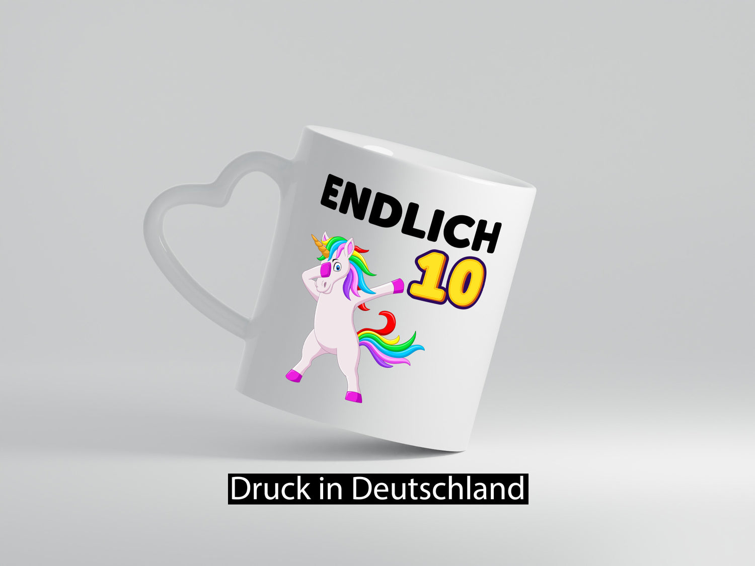 10. Geburtstag | endlich 10 Jahre Einhorn Mädchen lustig Geschenkidee Geschenk