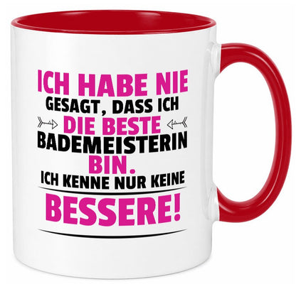 Die Beste Bademeisterin | Schwimmmeisterin Geschenkidee Humor Tasse